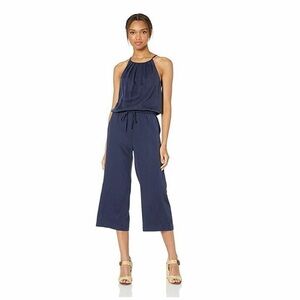 Daily Ritual Tencel Halter Jumpsuit in Black
